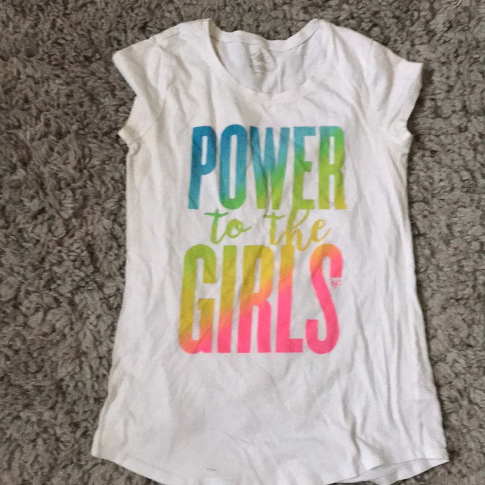 justice "power to the girls" shirt